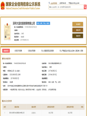 深圳大雷控股管理有限公司 <br/>（檢測站連鎖運營中心）